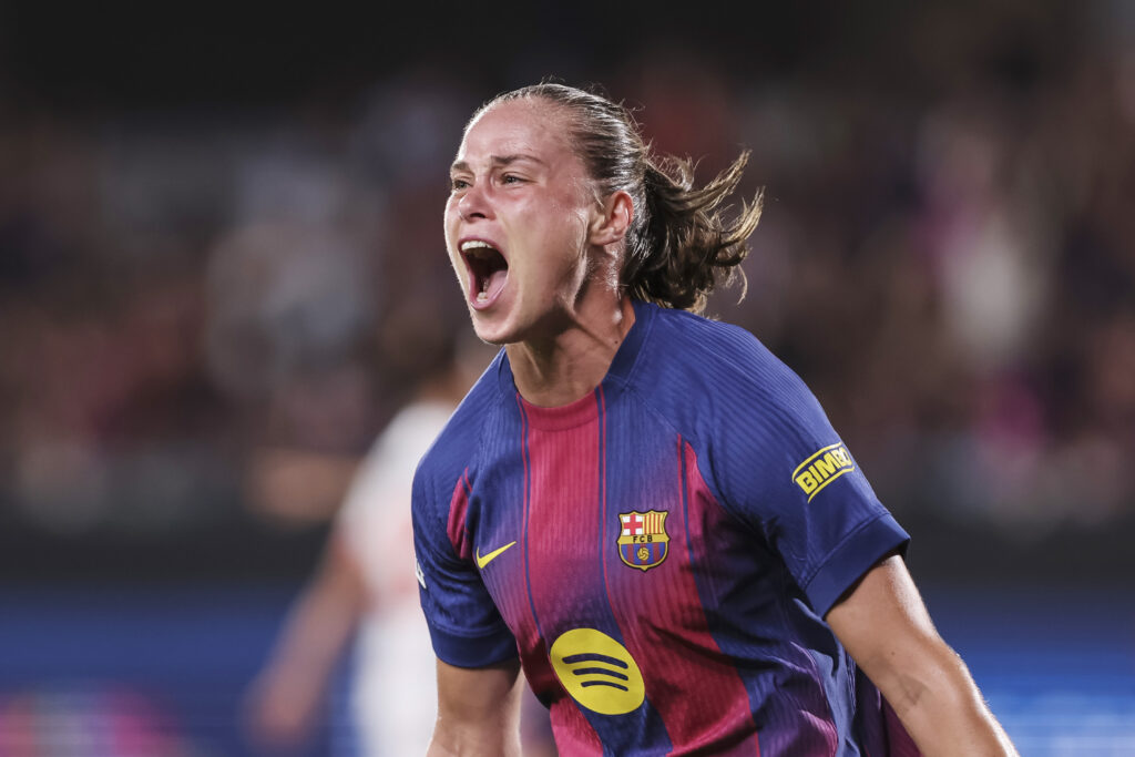 Ewa Pajor of FC Barcelona celebrates a goal during the Women s Champions League, League phase, MD1 football match between FC Barcelona and FC Bayern Munich on 7 October 2025 at Estadi Johan Cruyff in Barcelona, Spain (Photo by /Sipa USA)
2025.10.07 Barcelona
pilka nozna kobiet liga mistrzyn
FC Barcelona - Bayern Monachium
Foto IPA/SIPA USA/PressFocus

!!! POLAND ONLY !!!