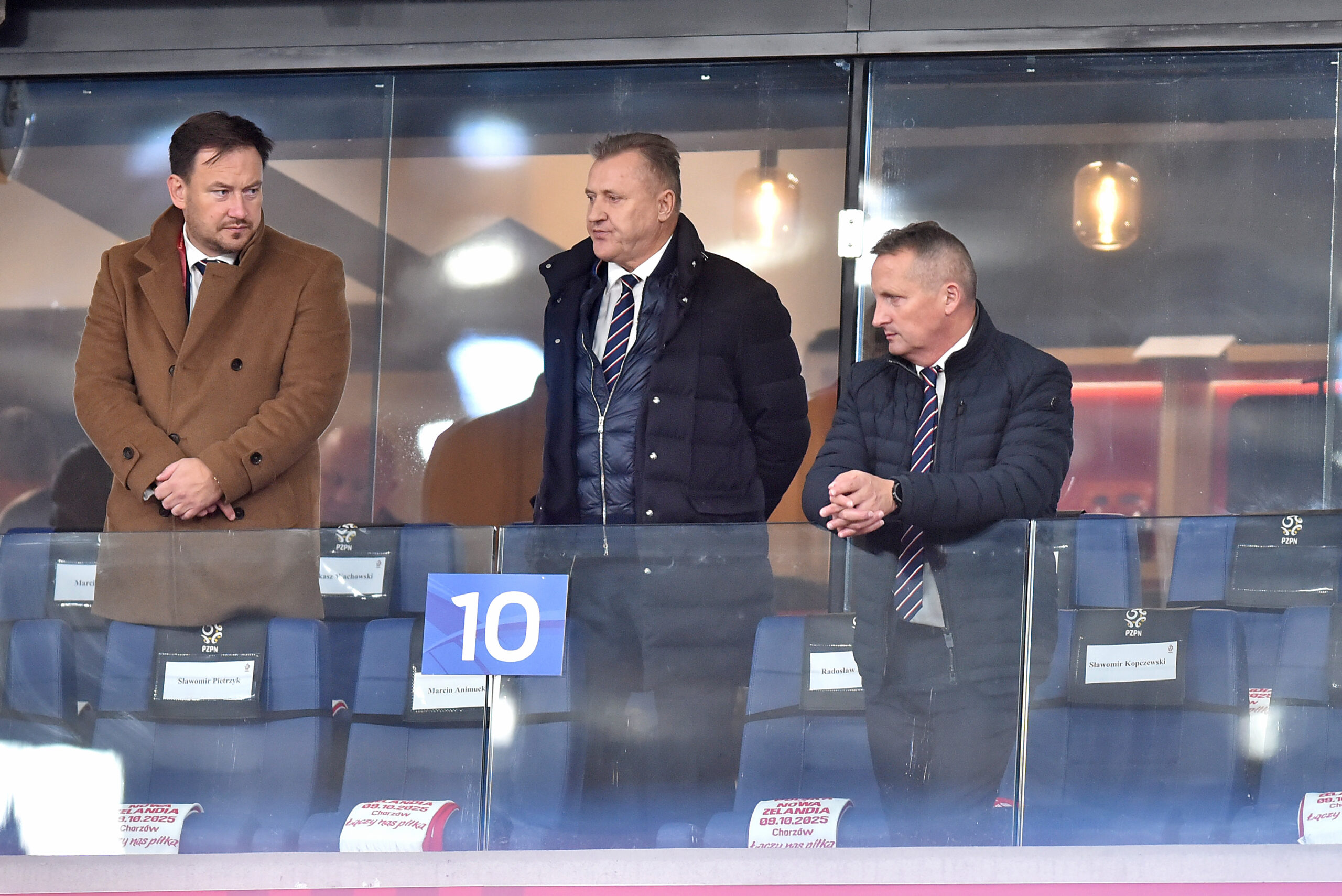 2025.10.09 Chorzow
Pilka nozna , miedzynarodowy mecz towarzyski
Polska - Nowa Zelandia
N/z Lukasz Wachowski, Cezary Kulesza
Foto Krzysztof Porebski / PressFocus

2025.10.09 Chorzow
Football , international friendly game
Poland - New Zealand
Lukasz Wachowski, Cezary Kulesza
Credit: Krzysztof Porebski / PressFocus