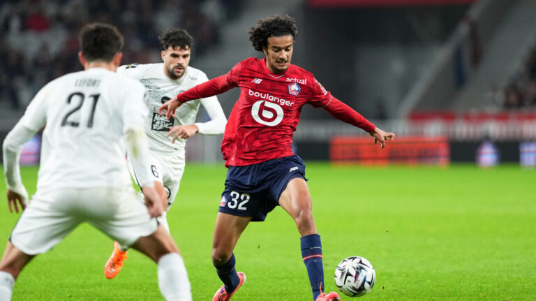 32 Ayyoub BOUADDI (losc) during the Ligue 1 McDonald's match between Lille OSC and Angers SCO at Stade Pierre Mauroy on November 2, 2025 in Lille, France. (Photo by Dave Winter/FEP/Icon Sport/Sipa USA)
2025.11.02 Lille
pilka nozna liga francuska
Lille OSC - Angers SCO
Foto Icon Sport/SIPA USA/PressFocus

!!! POLAND ONLY !!!