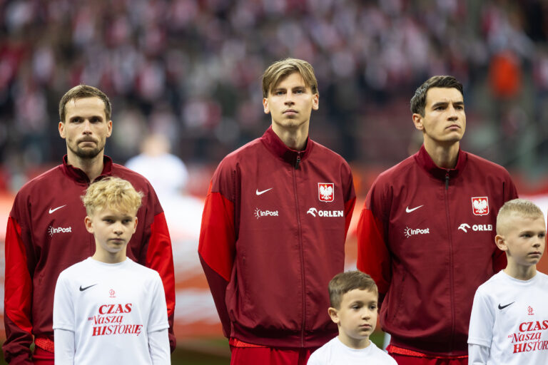 2025.11.14 Warszawa
Pilka nozna Kwalifikacje Mistrzostw Swiata 2026
Polska - Holandia
N/z Tomasz Kedziora, Jakub Kiwior
Foto Marcin Karczewski / PressFocus

2025.11.14 Warsaw
Football - FIFA World Cup 2026 Qualifying round
Poland - Netherlands
Tomasz Kedziora, Jakub Kiwior
Credit: Marcin Karczewski / PressFocus