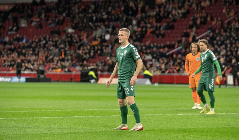 Amsterdam The Netherlands 17th November 2025 Football FIFA World Cup, WM, Weltmeisterschaft, Fussball European Qualifier The Netherlands vs Lithuania in the Johan Cruijff Arena. Paulius Golubickas - Lithuania Nederland, elftal, soccer
2025.11.17 Amsterdam
pilka nozna , eliminacje , kwalifikacje do mistrzostw swiata 2026
Holandia - Litwa
Foto IMAGO/PressFocus

!!! POLAND ONLY !!!