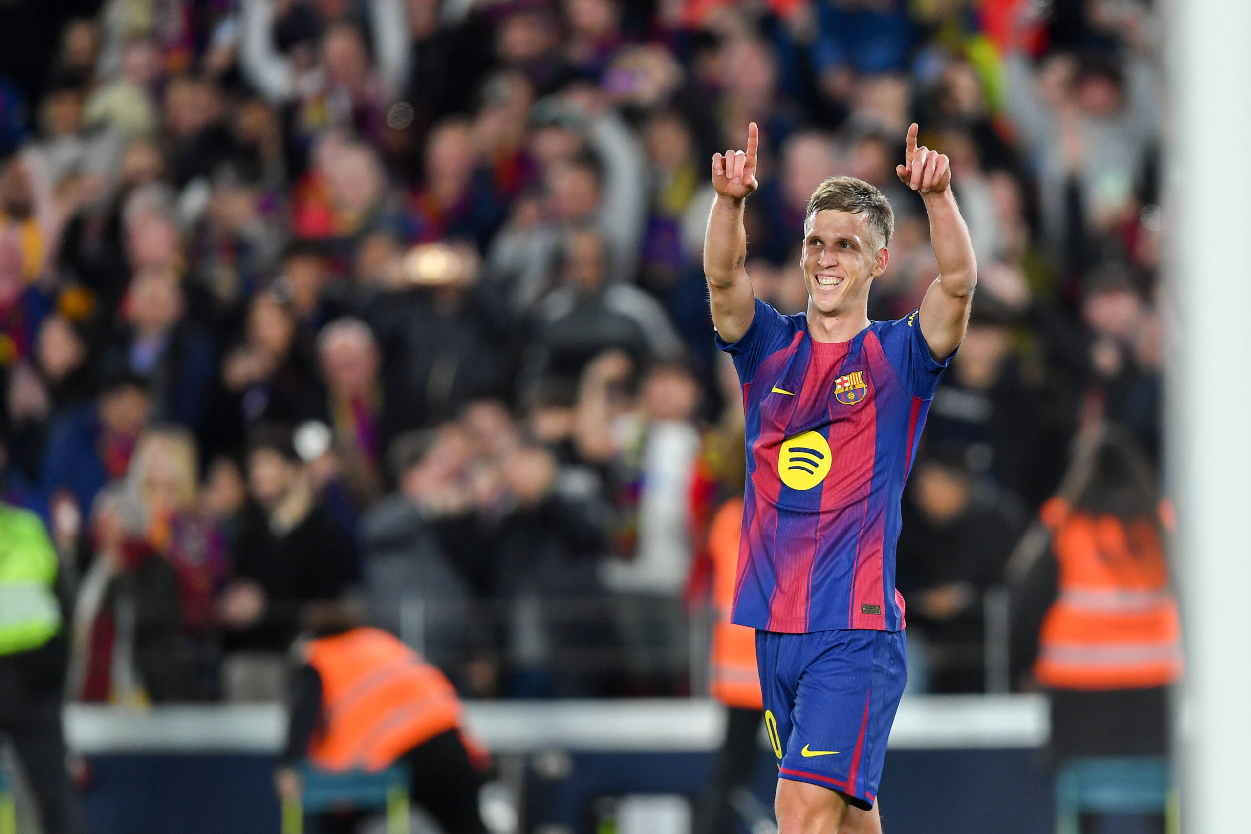 FC Barcelona, Barca v DEPORTIVO ALAVES. SPOTIFY CAMP NOU.BARCELONA. November 29,2025 FC BARCELONA vs DEPORTIVO ALAVES November 29 ,2025 Dani Olmo 20 of FC Barcelona celebrates scoring his team s third goal during the match between FC Barcelona and Deportivo Alaves corresponding to the nineteenth day brought forward of La Liga EA Sports at at Spotify Camp Nou in Barcelona, Spain. Barcelona ESP Copyright: xS.xRosx
2025.11.29 Barcelona
pilka nozna , liga hiszpanska
FC Barcelona - Deportivo Alaves
Foto IMAGO/PressFocus

!!! POLAND ONLY !!!