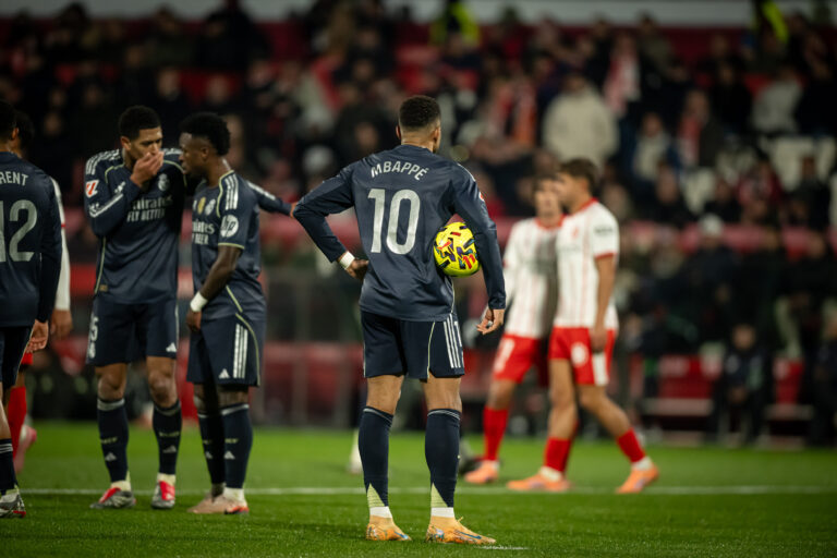 Killian Mbapp (Real Madrid CF) in action during a La Liga EA Sports match between Girona FC and Real Madrid at Estadi Municipal de Montilivi in Girona, , Spain, on November 30 2025. Photo by Felipe Mondino / Sipa USA
2025.11.30 Girona
pilka nozna liga hiszpanska
Girona FC - Real Madryt
Foto Felipe Mondino/SIPA USA/PressFocus

!!! POLAND ONLY !!!
