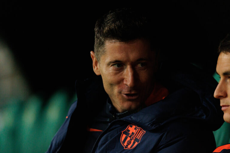 Robert Lewandowski seen during LaLiga EA Sports game between teams of Real Betis Balompie and FC Barcelona, Barca Maciej Rogowski/Ball Raw Images Sevilla Estadio La Cartuja Spain Copyright: xMaciejxRogowskix maciejrogowski_betis_fcbarcelona_2526-167
2025.12.06 Sewilla
pilka nozna , liga hiszpanska
Real Betis Sewilla - FC Barcelona
Foto IMAGO/PressFocus

!!! POLAND ONLY !!!