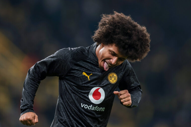 10.12.2025, Fussball, Saison 2025/2026, UEFA Champions League, Spieltag 6, Borussia Dortmund - FK Bodo/Glimt, Karim Adeyemi Borussia Dortmund streckt die Zunge raus und lacht, Dortmund Signal Iduna Park NRW Deutschland xRHR-FOTO/DEx *** 10 12 2025, Football, Season 2025 2026, UEFA Champions League, Matchday 6, Borussia Dortmund FK Bodo Glimt, Karim Adeyemi Borussia Dortmund sticks out its tongue and laughs, Dortmund Signal Iduna Park NRW Germany xRHR PHOTO DEx Copyright: DennisxEwert/RHR-FOTOx RHR-FOTO/DE
2025.12.10 Dortmund
pilka nozna , liga mistrzow
Borussia Dortmund - FK Bodo/Glimt
Foto IMAGO/PressFocus

!!! POLAND ONLY !!!