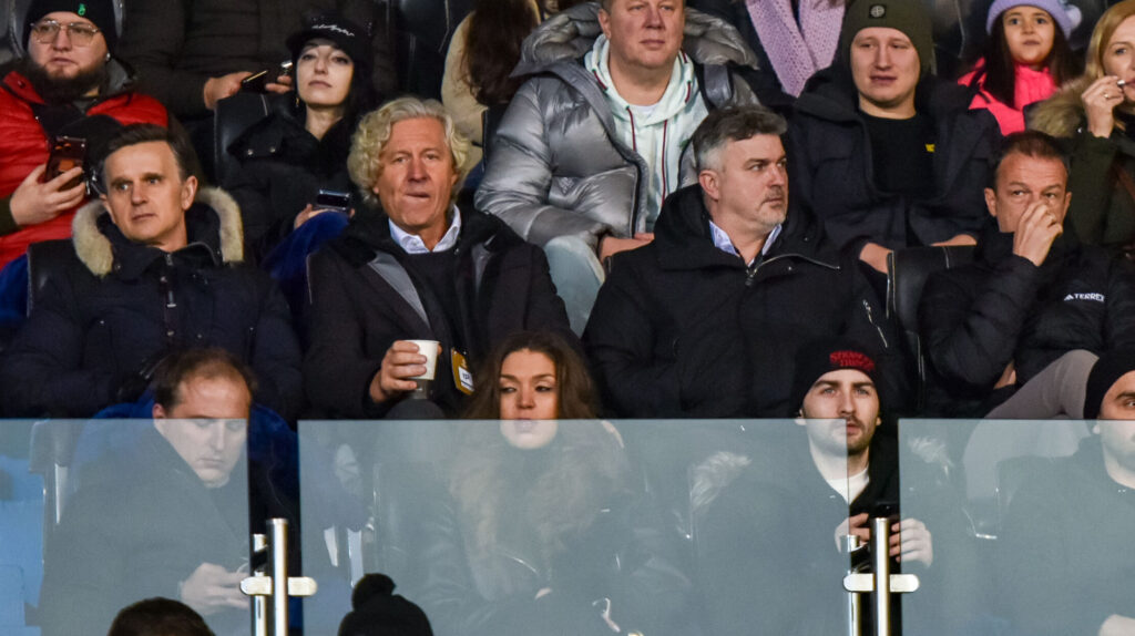 2025.12.11 Erywan, Armenia
pilka nozna Liga Konferencji UEFA faza ligowa sezon 2025/2026
FC Noah Erywan - Legia Warszawa
N/z Jaroslaw Jurczak Dariusz Mioduski Michal Zewlakow Fredi Bobic
Foto Wojciec h Dobrzynski Legionisci.com / PressFocus 
2025.12.11 Yerevan, Armenia
UEFA Conference League league phase season 2025/2026
FC Noah Erevan - Legia Warsaw
Credit: Wojciech Dobrzynski / Legionisci.com / PressFocus