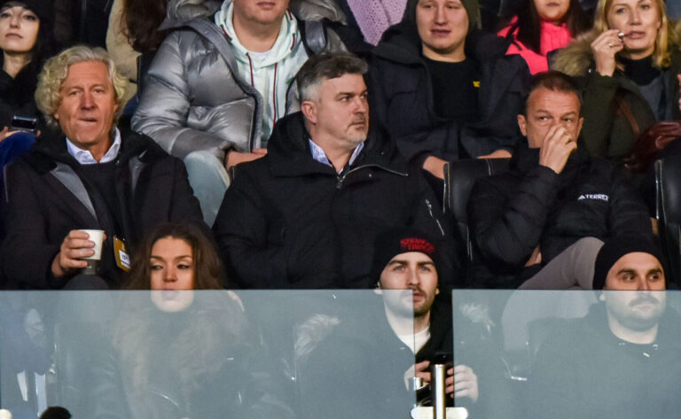 2025.12.11 Erywan, Armenia
pilka nozna Liga Konferencji UEFA faza ligowa sezon 2025/2026
FC Noah Erywan - Legia Warszawa
N/z Jaroslaw Jurczak Dariusz Mioduski Michal Zewlakow Fredi Bobic
Foto Wojciec h Dobrzynski Legionisci.com / PressFocus 
2025.12.11 Yerevan, Armenia
UEFA Conference League league phase season 2025/2026
FC Noah Erevan - Legia Warsaw
Credit: Wojciech Dobrzynski / Legionisci.com / PressFocus