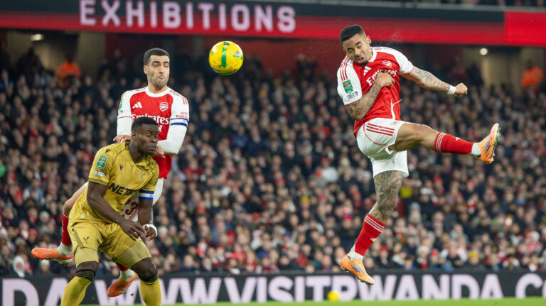 Arsenal v Crystal Palace, EFL Carabao Cup, Quarter Final, Football, Emirates Stadium, London, UK - 23 Dec 2025 Gabriel Jesus of Arsenal FC attempt on goal London Emirates Stadium GBR, UK NEWSPAPERS OUT Copyright: xEllixBirchx
2025.12.23 Londyn
pilka nozna , Puchar Ligi Angielskiej
Arsenal Londyn - Crystal Palace
Foto IMAGO/PressFocus

!!! POLAND ONLY !!!