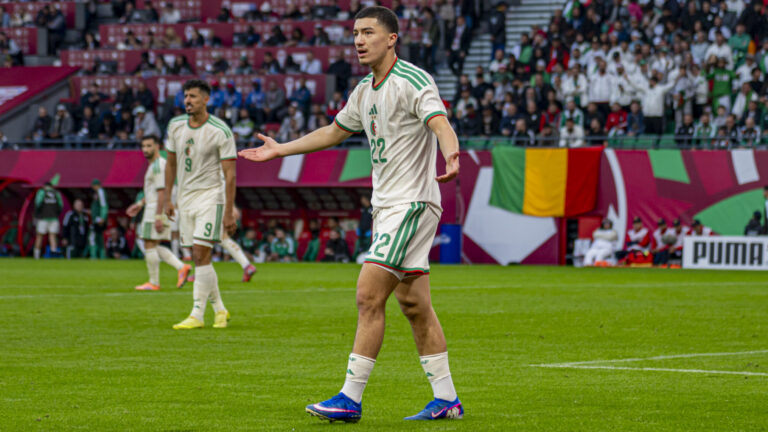 Ibrahim Maza of Algeria reacts during the Africa Cup of Nations (CAN) 2025 Group E football match between Algeria and Sudan at Prince Moulay El Hassan Stadium in Rabat, Morocco, on December 24, 2025. (Photo by Andrew SURMA / SIPA USA)
2025.12.24 Rabat
pilka nozna Puchar Narodow Afryki
Algieria - Sudan
Foto Andrew Surma/SIPA USA/PressFocus

!!! POLAND ONLY !!!