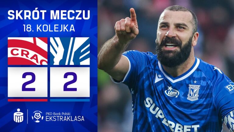 SKRÓT MECZU: Cracovia 2:2 Lech Poznań
