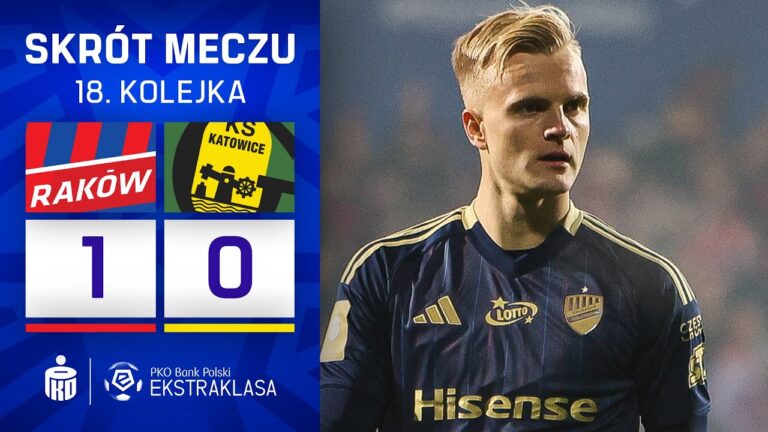 SKRÓT MECZU: Raków Częstochowa 1:0 GKS Katowice