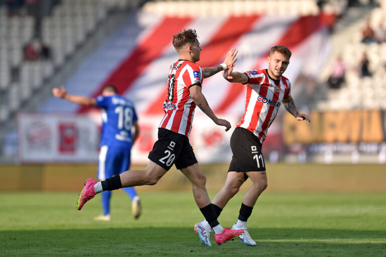 2023.05.27 Krakow
Pilka nozna, PKO BP Ekstraklasa, sezon 2022/2023
Cracovia Krakow - Wisla Plock
N/z Pilkarze Cracovii, radosc po bramce na 1-0, gol, bramka, Karol Knap, Michal Rakoczy
Foto Krzysztof Porebski / PressFocus

2023.05.27 Krakow
Football, Polish top league - first level, 2022/23 season
Cracovia Krakow - Wisla Plock
Pilkarze Cracovii, radosc po bramce na 1-0, gol, bramka, Karol Knap, Michal Rakoczy
Credit: Krzysztof Porebski / PressFocus