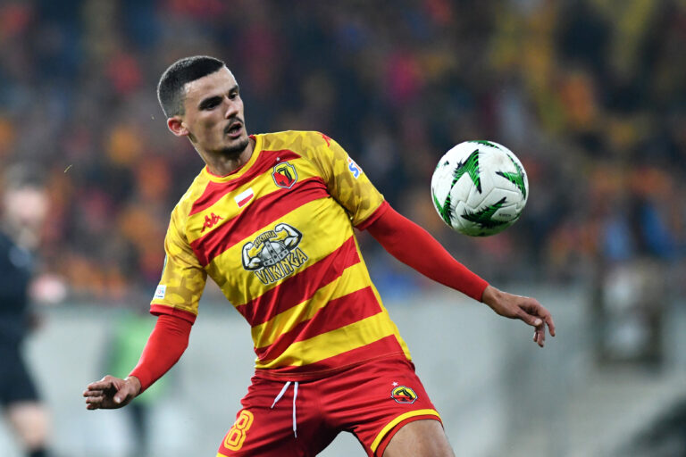 2024.10.24 Bialystok pilka nozna Liga Konferencji Europy 2024/2025 Jagiellonia Bialystok - FC Petrocub Hincesti N/z Rui Filipe Nene Foto Michal Kosc / PressFocus 
2024.10.24 Bialystok Football - UEFA Conference League 2024/2025 Jagiellonia Bialystok - FC Petrocub Hincesti Credit: Michal Kosc / PressFocus