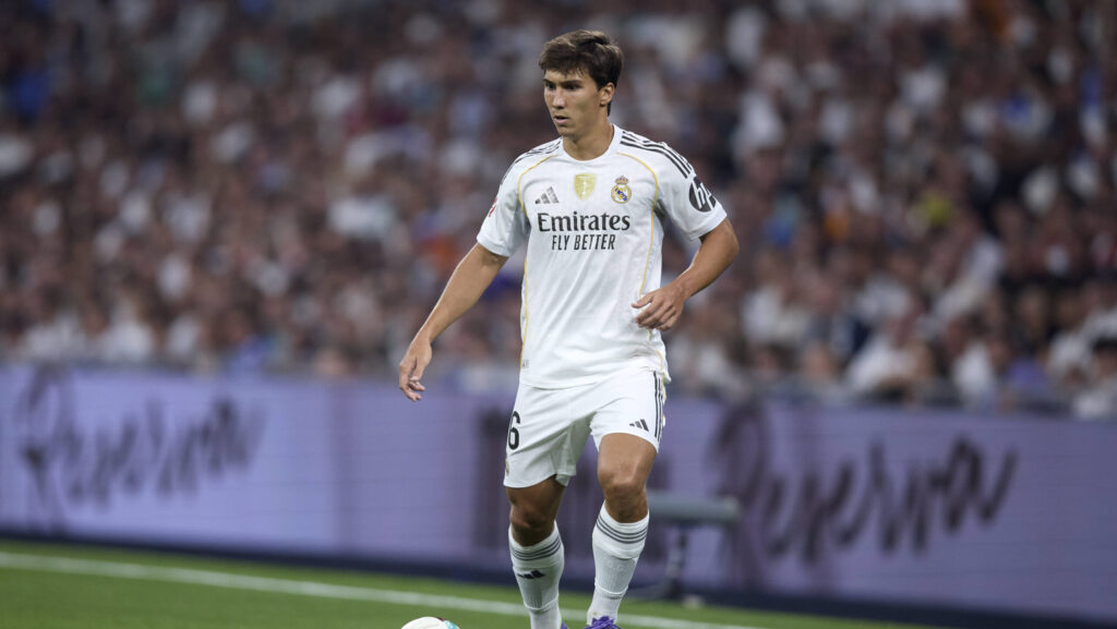 Gonzalo Garcia of Real Madrid CF in action during the La Liga EA match between Real Madrid and CA Osasuna, on August 19, 2025. - 19/08/2025 - Spain / Madrid / Madrid - PUBLICATIONxNOTxINxFRAxRUS LGMx/xLexPictorium LePictorium_0312968
2025.08.19 Madryt
pilka nozna liga hiszpanska
Real Madryt - Osasuna Pampeluna
Foto IMAGO/PressFocus

!!! POLAND ONLY !!!