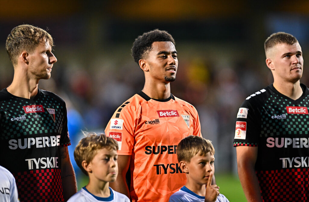 2025.08.21 Niepolomice
Pilka nozna Betclic 1 Liga sezon 2025/2026
Puszcza Niepolomice - GKS Tychy
N/z Leon-Oumar Wechsel
Foto Lukasz Sobala / PressFocus

2025.08.21 Niepolomice
Football Polish First League season 2025/2026
Puszcza Niepolomice - GKS Tychy
Leon-Oumar Wechsel
Credit: Lukasz Sobala / PressFocus