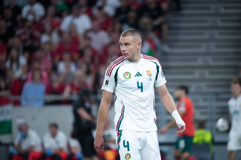 UEFA World Cup Qualifiers: Hungary vs. Portugal Attila Szalai of the Hungary national team, Nationalteam in action during the UEFA World Cup Qualifiers: Hungary vs. Portugal match on 09 September 2025, at Puskas Arena, in Budapest, Hungary Budapest Puskas Arena Hungary Copyright: xAlexandraxFechetex _ADR6026
2025.09.09 Budapeszt
pilka nozna eliminacje kwalifikacje do mistrzostw swiata 2026
Wegry - Portugalia
Foto IMAGO/PressFocus

!!! POLAND ONLY !!!