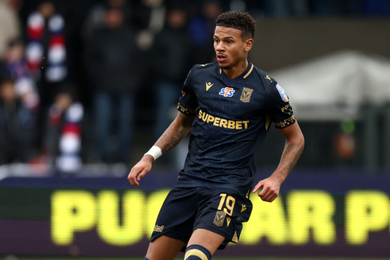 2025.10.30 Slupsk Pilka nozna 1/16 finalu STS Pucharu Polski sezon 2025/2026 Gryf Slupsk - Lech Poznan N/z Bryan Fiabema Foto Piotr Matusewicz / PressFocus

2025.10.30 Slupsk
Football Polish Cup season 2025/2026 
Gryf Slupsk - Lech Poznan 
Bryan Fiabema 
Credit: Piotr Matusewicz / PressFocus