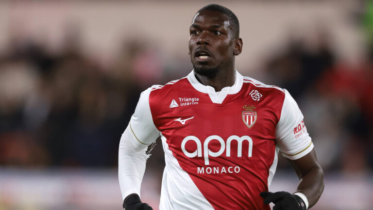 Monaco, Monaco, 29th November 2025. Paul Pogba of AS Monaco on his home debut during the AS Monaco vs Paris Saint Germain Ligue 1 match at Stade Louis II, Monaco. Picture credit should read: Jonathan Moscrop / Sportimage EDITORIAL USE ONLY. No use with unauthorised audio, video, data, fixture lists, club/league logos or live services. Online in-match use limited to 120 images, no video emulation. No use in betting, games or single club/league/player publications. SPI_207_JM_MONACO_PSG_L1 SPI-4316-0232
2025.11.29 Monako
pilka nozna , liga francuska
AS Monaco - Paris Saint-Germain PSG
Foto IMAGO/PressFocus

!!! POLAND ONLY !!!