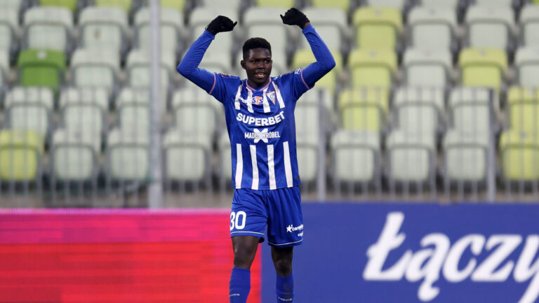 2025.12.02 Gdansk Pilka nozna 1/8 finalu STS Pucharu Polski sezon 2025/2026 Lechia Gdansk - Gornik Zabrze N/z Ousmane Sow gol bramka radosc Foto Piotr Matusewicz / PressFocus

2025.12.02 Gdansk
Football Polish Cup season 2025/2026 
Lechia Gdansk - Gornik Zabrze 
Ousmane Sow gol bramka radosc 
Credit: Piotr Matusewicz / PressFocus