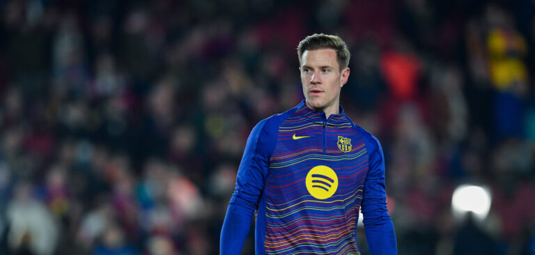 FC Barcelona, Barca v EINTRACHT FRANKFURT SPOTIFY CAMP NOU. BARCELONA. December 9,2025 FC BARCELONA vs EINTRACHT FRANKFURT December 9,2025 Goalkeeper of FC Barcelona Ter Stegen 1 warming up during the soccer match corresponding to the sixth match of the group stage of the UEFA Champions League between FC Barcelona and Eintracht Frankfurt at Spotify Camp Nou in Barcelona, Spain. Barcelona ESP Copyright: xS.xRosx
2025.12.09 Barcelona
pilka nozna , liga mistrzow
FC Barcelona - Eintracht Frankfurt
Foto IMAGO/PressFocus

!!! POLAND ONLY !!!