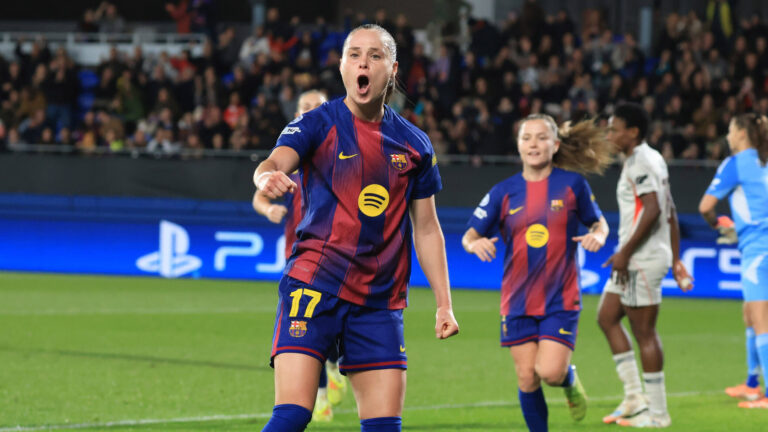 Spain - UEFA Women s Champions League - FC Barcelona, Barca vs SL Benfica - 10/12/2025 SPAIN, BARCELONA, DECEMBER 10. Ewa Pajor of FC Barcelona celebrates after scoring her team s opening goal during the UEFA Women s Champions League match between FC Barcelona and SL Benfica, on December 10, 2025 at Estadi Johan Cruyff in Barcelona, Spain. Photo by Manuel Blondeau/ AOP.Press Barcelona Estadi Johan Cruyff Catalunya Spain Copyright: x ManuelxBlondeau/AOP.Pressx AOP20251210-0005
2025.12.10 Barcelona
pilka nozna kobiet , liga mistrzyn
FC Barcelona - Benfica Lizbona
Foto IMAGO/PressFocus

!!! POLAND ONLY !!!