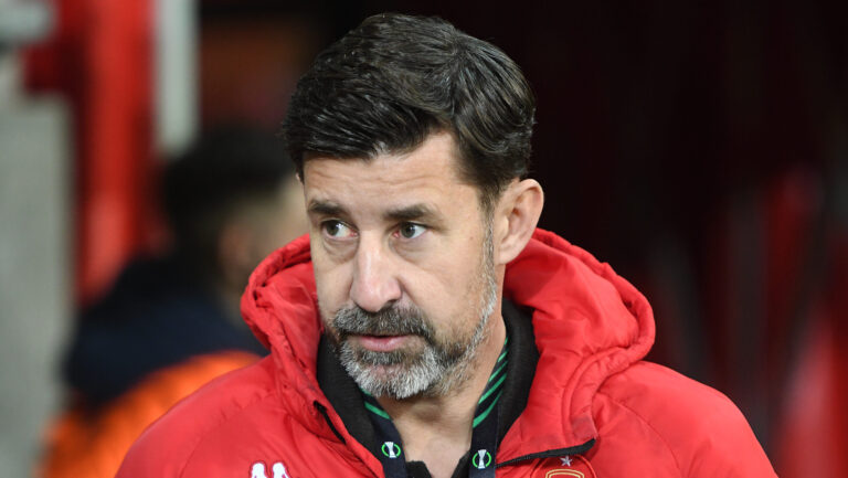 2025.12.11 Bialystok pilka nozna Liga Konferencji Europy 2025/2026. 5. kolejka rozgrywek LKE. Jagiellonia Bialystok - Rayo Vallecano (Hiszpania) N/z Lukasz Maslowski dyrektor sportowy Jagiellonii Foto Michal Kosc / PressFocus 
2025.12.11 Bialystok Bialystok Football - UEFA Conference League 2025/2026 Jagiellonia Bialystok - Rayo Vallecano (Spain) Credit: Michal Kosc / PressFocus