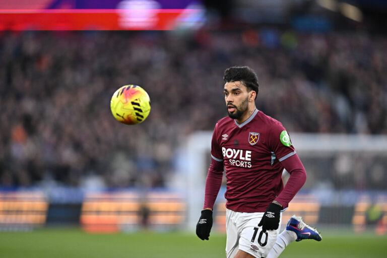 West Ham United v Fulham, Premier League West Ham United midfielder Lucas Paqueta 10 during the Premier League match between West Ham United and Fulham at the London Stadium, London, UK on 27 December 2025. London London Stadium UK Editorial use only DataCo restrictions apply See www.football-dataco.com , Copyright: xPaulxBockingx PSI-23477-0223
2025.12.27 Londyn
pilka nozna , Liga Angielska
West Ham United - Fulham
Foto IMAGO/PressFocus

!!! POLAND ONLY !!!