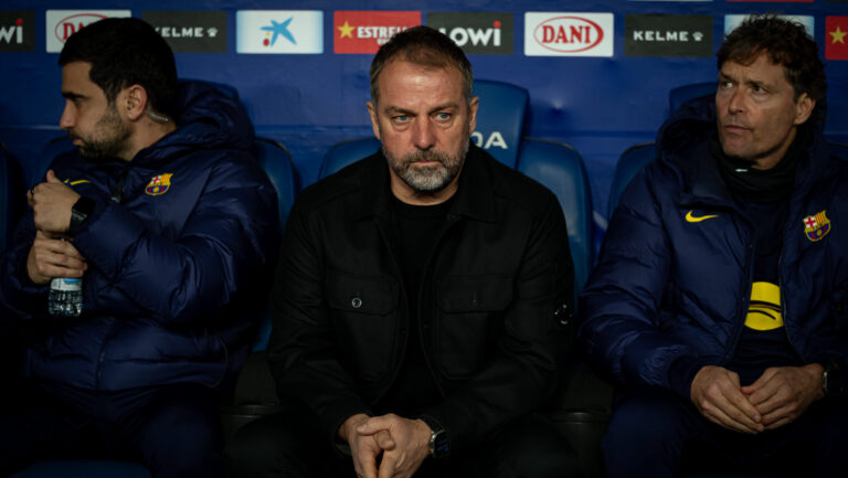 Head Coach Hansi Flick (FC Barcelona) looks on during a La Liga EA Sports match between RCD Espanyol and FC Barcelona at RCD Stadium in Barcelona, , Spain, on January 03 2026. Photo by Felipe Mondino / Sipa USA
2026.01.03 Barcelona
pilka nozna liga hiszpanska
RCD Espanyol Barcelona - FC Barcelona
Foto Felipe Mondino/SIPA USA/PressFocus

!!! POLAND ONLY !!!