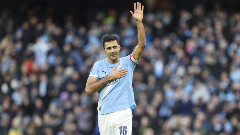Manchester City v Exeter City, Emirates FA Cup Manchester City midfielder Rodri 16 scores a GOAL 2-0 and celebrates during the Manchester City v Exeter City Emirates FA Cup Third Round match at the Etihad Stadium, Manchester, England on 10 January 2026 Credit: Phil Duncan/Every Second Media Editorial use only. All images are copyright Every Second Media Limited. No images may be reproduced without prior permission. All rights reserved. Premier League and Football League images are subject to licensing agreements with Football DataCo Limited. see https://www.football-dataco.com Copyright: xIMAGO/EveryxSecondxMediax ESM-1745-0023 PhilxDuncanx/xEveryxSecondxMediax
2026.01.10 Manchester
pilka nozna Puchar Anglii
Manchester City - Exeter City
Foto IMAGO/PressFocus

!!! POLAND ONLY !!!