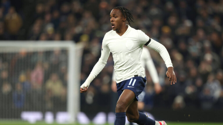 Mathys Tel TH at the Tottenham Hotspur v Aston Villa Emirates FA Cup match, at the Tottenham Hotspur Stadium, London, UK on 10th January, 2026. PUBLICATIONxNOTxINxUK
2026.01.10 Londyn
pilka nozna , Puchar Anglii
Tottenham Hotspur - Aston Villa 
Foto IMAGO/PressFocus

!!! POLAND ONLY !!!