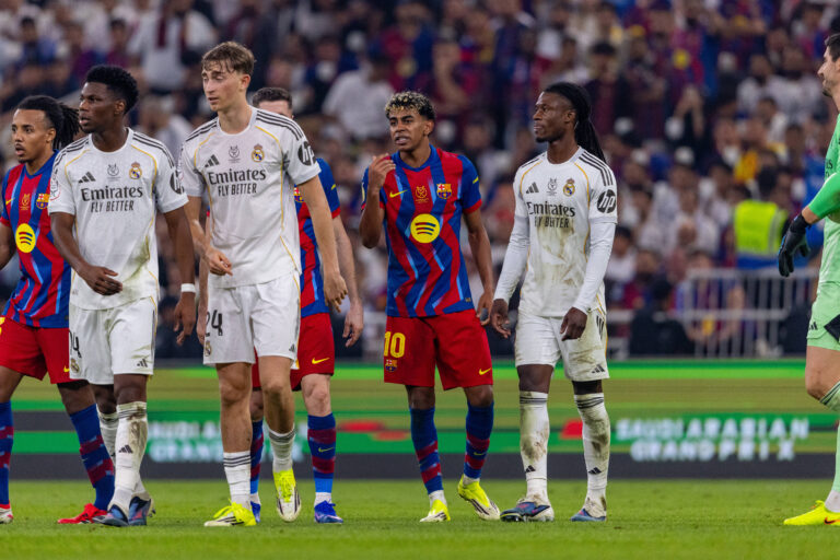 Lamine Yamal seen during Spanish Supercup Final game between teams of FC Barcelona, Barca and Real Madrid Maciej Rogowski/Ball Raw Images Jeddah King Abdullah Sports City Saudi Arabia Copyright: xMaciejxRogowskix ROG_BARvsRMA-131
2026.01.11 Dzedda
pilka nozna Superpuchar Hiszpanii
FC Barcelona - Real Madryt
Foto IMAGO/PressFocus

!!! POLAND ONLY !!!