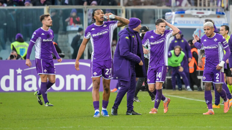 2026-01-11 ACF Fiorentina v AC Milan - Italian Serie A Enilive FLORENCE, ITALY - JANUARY 11: Ndour of ACF Fiorentina, Fagioli of ACF Fiorentina, Dodo of ACF Fiorentina during the Italian Serie A Enilive match between ACF Fiorentina and AC Milan at Stadio Artemio Franchi on January 11, 2026 in Florence, Italy. Florence Stadio Artemio Franchi Italy Content not available for redistribution in The Netherlands directly or indirectly through any third parties. Copyright: xCiroxSantangelox
2026.01.11 Florencja
pilka nozna , liga wloska
ACF Fiorentina  - AC Milan
Foto IMAGO/PressFocus

!!! POLAND ONLY !!!