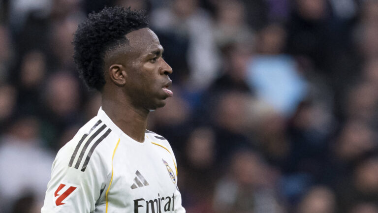 Real Madrid CFÕs Vinicius Junior during La Liga match. January 17, 2026. (ALTERPHOTOS/Tomas Garrido) - Photo :  Tomas Garrido / Alterphotos / Psnewz / SIPA /00320739_0123//Credit:PSNEWZ/SIPA/2601171857
2026.01.17 Madryt
pilka nozna liga hiszpanska
Real Madryt - Levante UD
Foto PSNEWZ/SIPA/PressFocus

!!! POLAND ONLY !!!