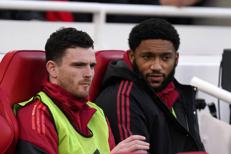 Liverpool v Burnley, Liverpool, UK - 17 Jan 2026 Andrew Robertson of Liverpool and Joe Gomez of Liverpool during the Premier League match between Liverpool and Burnley at Anfield, Liverpool on 17 January 2026  Liverpool Anfield Liverpool England Copyright: xHarryxCornish/PPAUKx PPA-240981
2026.01.17 Liverpool
pilka nozna liga angielska
FC Liverpool - Burnley

Foto IMAGO/PressFocus

!!! POLAND ONLY !!!
