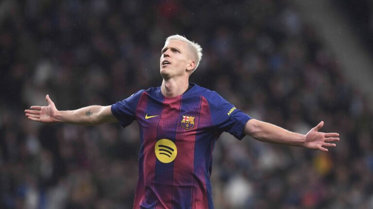 Spanish La Liga EA Sports soccer match between RCD Espanyol and FC Barcelona, Barca at RCDE Stadium on January 03, 2026 in Barcelona, Spain. Dani Olmo celebrates a goal 900/Cordon Press PUBLICATIONxNOTxINxFRAxESP 900/CordonxPress LOF - Espanyol vs FC Barcelona
2026.01.03 Cornella de Llobregat
pilka nozna liga hiszpanska
RCD Espanyol - FC Barcelona

Foto IMAGO/PressFocus

!!! POLAND ONLY !!!