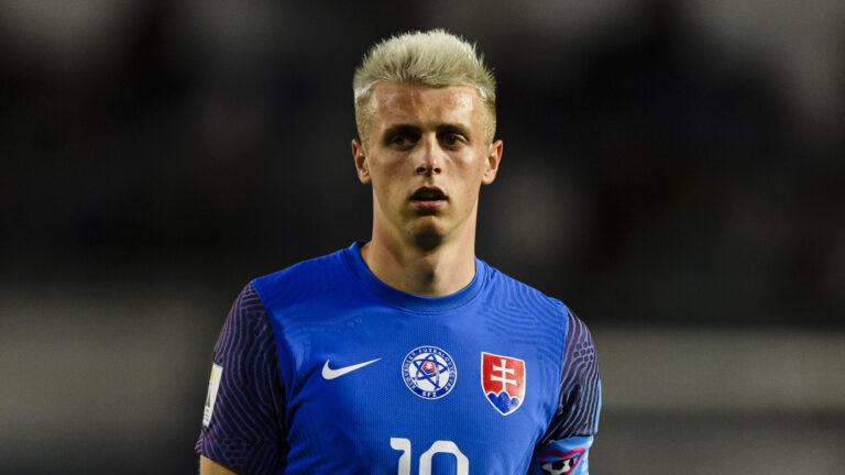 San Juan, Argentina - May 23: Timotej Jambor of Slovakia walks in the field during FIFA U-20 World Cup Argentina 2023  Group B match between Ecuador and Slovakia at Estadio San Juan del Bicentenario on May 23, 2023 in San Juan, Argentina. (Photo by Just Pictures) (Photo by Eurasia Sport Images/Just Pictures/Sipa USA)
2023.05.23 San Juan
pilka nozna mistrzostwa swiata u-20 Argentyna 2023
Ekwador - Slowacja
Foto Eurasia Sport Images/Just Pictures/SIPA USA/PressFocus

!!! POLAND ONLY !!!
