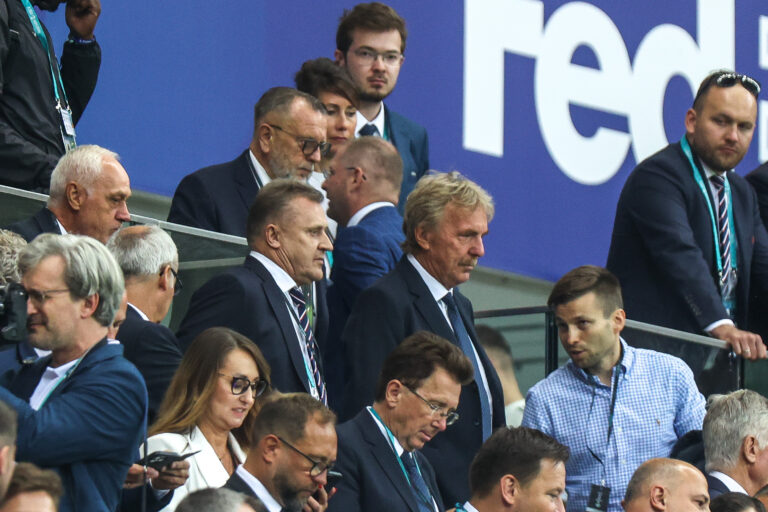 2024.08.14 Warszawa Warsaw PGE Stadion Narodowy National Stadium 
Pilka nozna Superpuchar Europy UEFA Sezon 2024
Real Madryt - Atalanta Bergamo
N/z Zbigniew Boniek Cezary Kulesza na trybunie
Foto Szymon Gorski / PressFocus

2024.08.14 Warszawa Warsaw PGE Stadion Narodowy National Stadium 
Football UEFA Super Cup Final 2024 
Real Madryt - Atalanta Bergamo
Zbigniew Boniek Cezary Kulesza na trybunie
Credit: Szymon Gorski / PressFocus