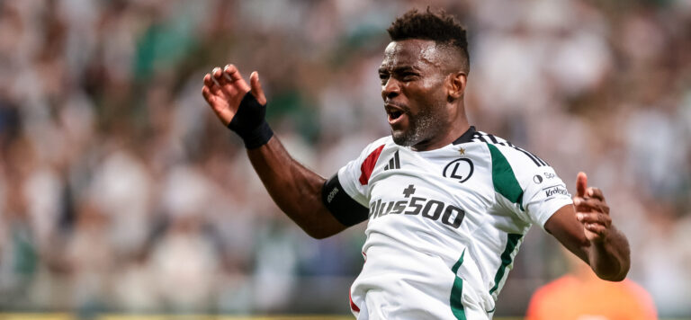 2025.08.14 Warszawa
pilka nozna Liga Europy kwalifikacje sezon 2025/2026
Legia Warszawa - AEK Larnaca
N/z Jean-Pierre Nsame (Legia), radosc
Foto Tomasz Jastrzebowski / Foto Olimpik / PressFocus

2025.08.14 Warszawa
Football - Europa League third qualifying round season 2025/2026
Legia Warszawa - AEK Larnaca
Jean-Pierre Nsame (Legia), radosc
Credit: Tomasz Jastrzebowski / Foto Olimpik / PressFocus