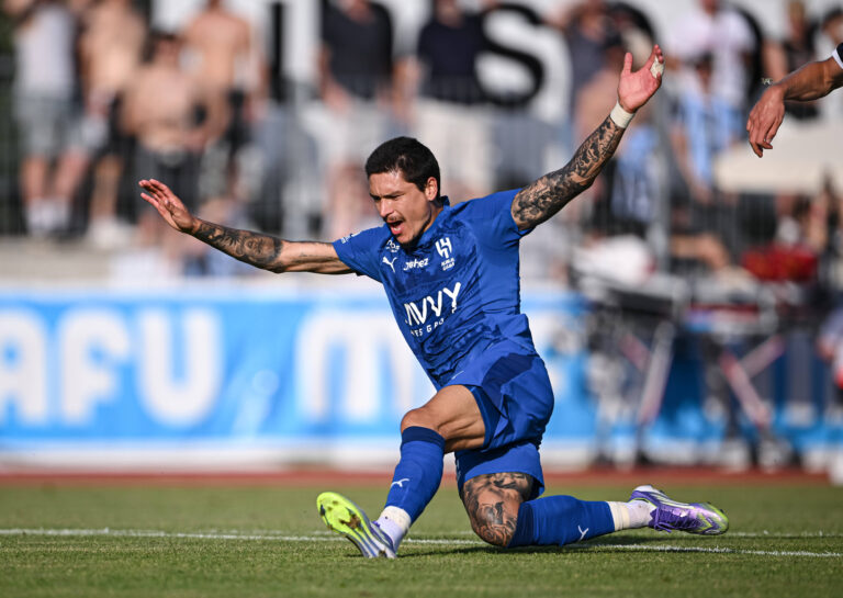 Fussball Testspiel International / 3. Liga. 2025/2026 Al - Hilal SFC - SV Waldhof Mannheim Darwin Nunez Al - Hilal SFC *** Football Test Match International 3 League 2025 2026 Al Hilal SFC SV Waldhof Mannheim Darwin Nunez Al Hilal SFC
2025.08.14 Balingen
pilka nozna sparing mecz towarzyski
Al Hilal SFC - Waldhof Mannheim
Foto IMAGO/PressFocus

!!! POLAND ONLY !!!