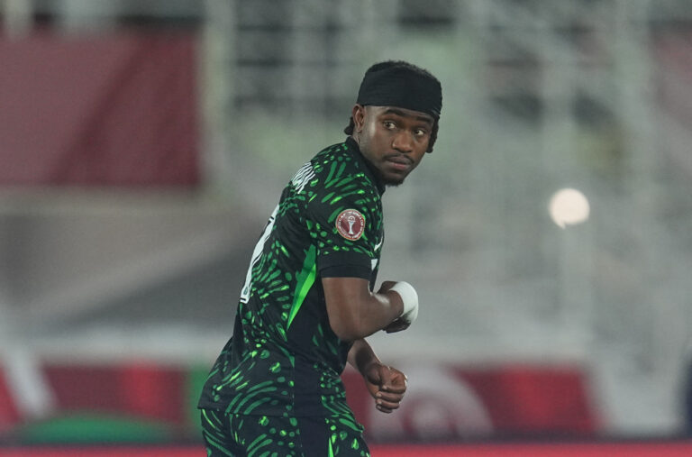 January 05 2026: Ademola Olajide Lookman of Nigeria  looks on  during a 2025 AFCON Africa Cup of Nations game, Nigeria vs Mozambique, at Fez stadium, Fez, Marocco. Ulrik Pedersen/CSM/Sipa USA (Credit Image: © Ulrik Pedersen/Cal Sport Media/Sipa USA)
2026.01.05 Fez
pilka nozna Puchar Narodow Afryki 
Nigeria - Mozambik

Foto Cal Sport Media/SIPA USA/PressFocus

!!! POLAND ONLY !!!