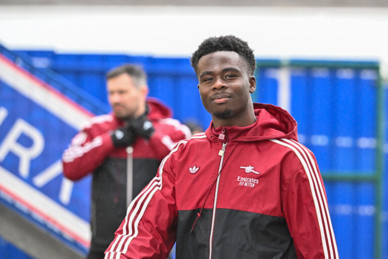 Bukayo Saka of Arsenal arrives before the Emirates FA Cup Third Round match at Fratton Park, Portsmouth
11/01/2026
2026.01.11 Portsmouth
Pilka nozna Puchar Anglii
Portsmouth - Arsenal Londyn
Foto Andy Thomas/Focus Images/MB Media/PressFocus

!!! POLAND ONLY !!!