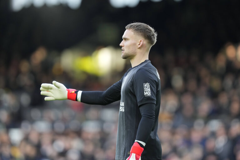 Fulham v Brighton and Hove Albion, Premier League Brighton &amp; Hove Albion manager goalkeeper Bart Verbruggen 1 during the Premier League match between Fulham and Brighton and Hove Albion at Craven Cottage, London, UK on 24 January 2026. London Craven Cottage Greater London UK Editorial use only DataCo restrictions apply See www.football-dataco.com , Copyright: xStephenxFlynnx PSI-23616-0083
2026.01.24 Londyn
pilka nozna liga angielska
Fulham - Brighton and Hove Albion

Foto IMAGO/PressFocus

!!! POLAND ONLY !!!