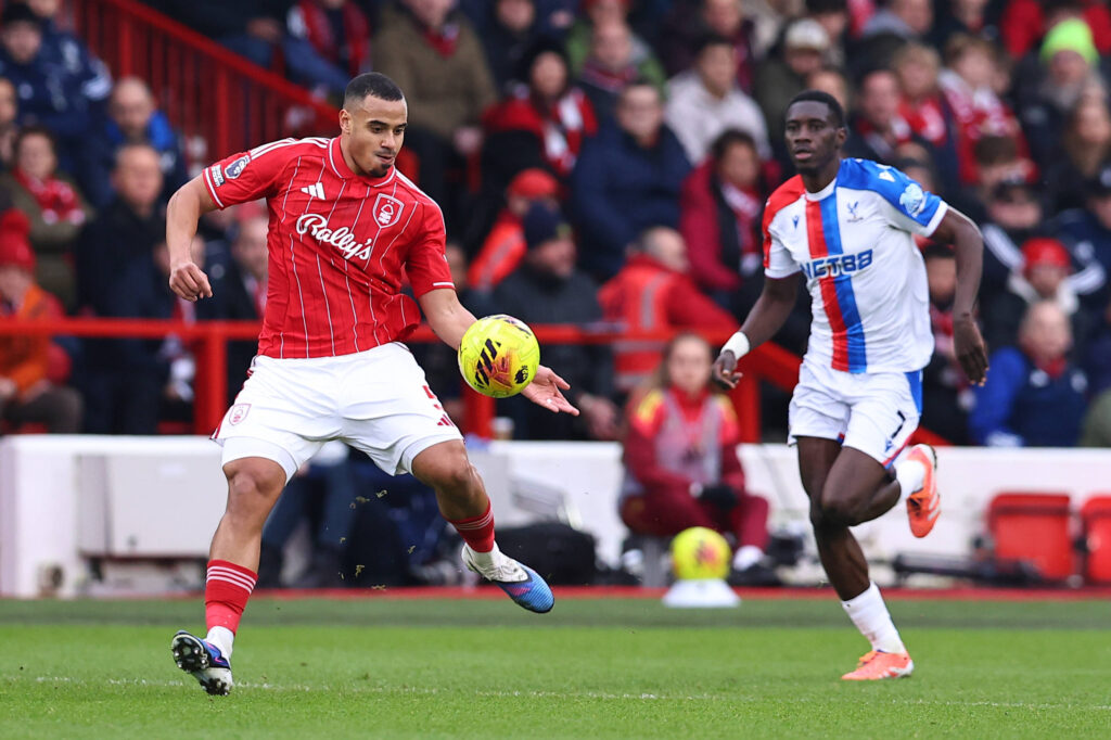 Nottingham Forest v Crystal Palace, Premier League Murillo of Nottingham Forest controls the ball during the Nottingham Forest v Crystal Palace Premier League match at the City Ground, West Bridgford, England on 1 February 2026 Credit: Ryan Crockett/Every Second Media Editorial use only. All images are copyright Every Second Media Limited. No images may be reproduced without prior permission. All rights reserved. Premier League and Football League images are subject to licensing agreements with Football DataCo Limited. see https://www.football-dataco.com Copyright: xIMAGO/EveryxSecondxMediax ESM-1783-0060 RyanxCrockettx/xEveryxSecondxMediax
2026.02.01 Nottingham
pilka nozna liga angielska
Nottingham Forest - Crystal Palace

Foto IMAGO/PressFocus

!!! POLAND ONLY !!!