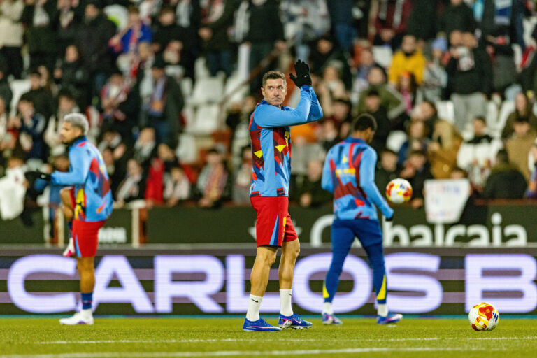 Robert Lewandowski seen during Copa Del Rey quarterfinal game between teams of Albacete Balompie and FC Barcelona, Barca Maciej Rogowski/Ball Raw Images Albacete Estadio Carlos Belmonte Spain Copyright: xMaciejxRogowskix ROG_ALBvsBAR-53
2026.02.03 Albacete
pilka nozna Puchar Krola
Albacete Balompie - FC Barcelona
Foto IMAGO/PressFocus

!!! POLAND ONLY !!!