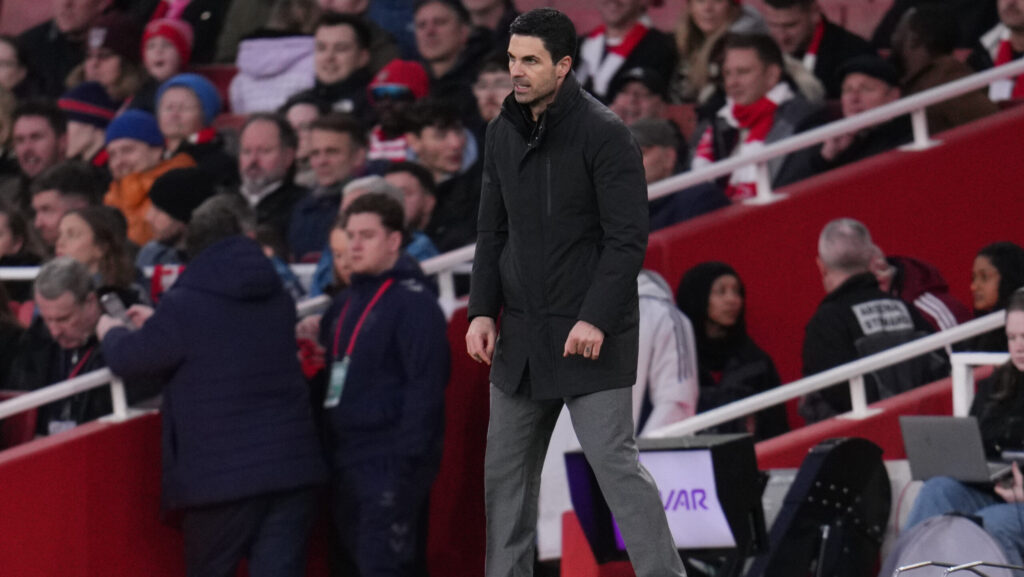 Mikel Arteta, head coach of Arsenal during the Premier League match Arsenal vs Sunderland at Emirates, London, United Kingdom on 07 February 2026

(Photo by Harvey Murphy/News Images) in ,  on 2/7/2026. (Photo by Harvey Murphy/News Images/Sipa USA)
2026.02.07 Londyn
pilka nozna liga angielska
Arsenal Londyn - Sunderland

Foto News Images/SIPA USA/PressFocus

!!! POLAND ONLY !!!