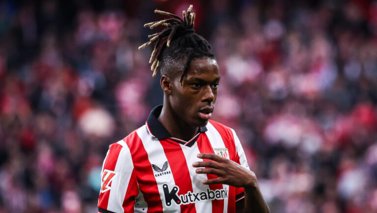 Nico WILLIAMS of Athletic Bilbao during the Spanish championship LaLiga football match between Athletic Club and Levante UD on 8 February 2026 at San Mames stadium in Bilbao, Spain (Photo by /Sipa USA)
2026.02.08 Bilbao
pilka nozna liga hiszpanska
Athletic Bilbao - Levante UD
Foto IPA/SIPA USA/PressFocus

!!! POLAND ONLY !!!