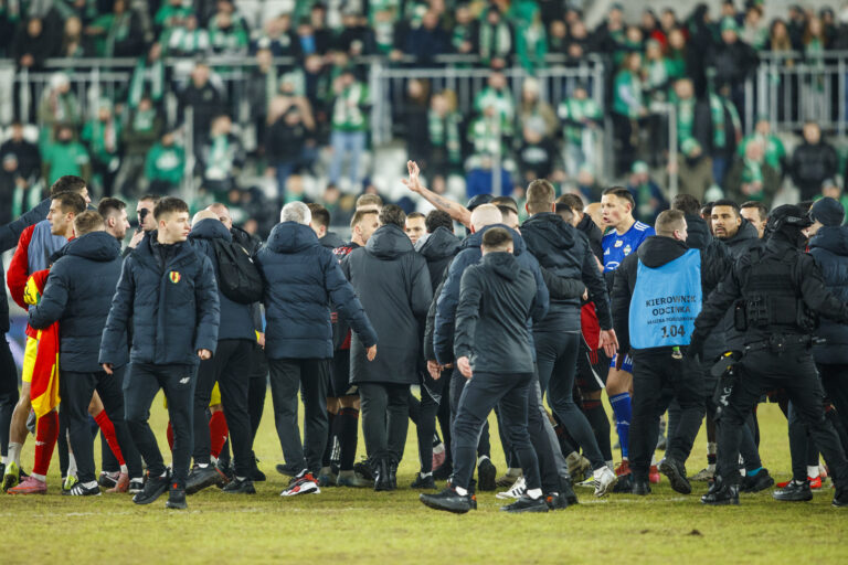 2026.02.13 Radom Pilka Nozna 
PKO Ekstraklasa Sezon 2025/2026
Radomiak Radom - Korona Kielce
N/z Awantura Na Boisku
Foto Dawid Figura / Pressfocus

2026.02.13 Radom Polish Football Top League PKO Ekstraklasa Season 2025/2026
Radomiak Radom - Korona Kielce
Awantura Na Boisku 
Credit: Dawid Figura / Pressfocus