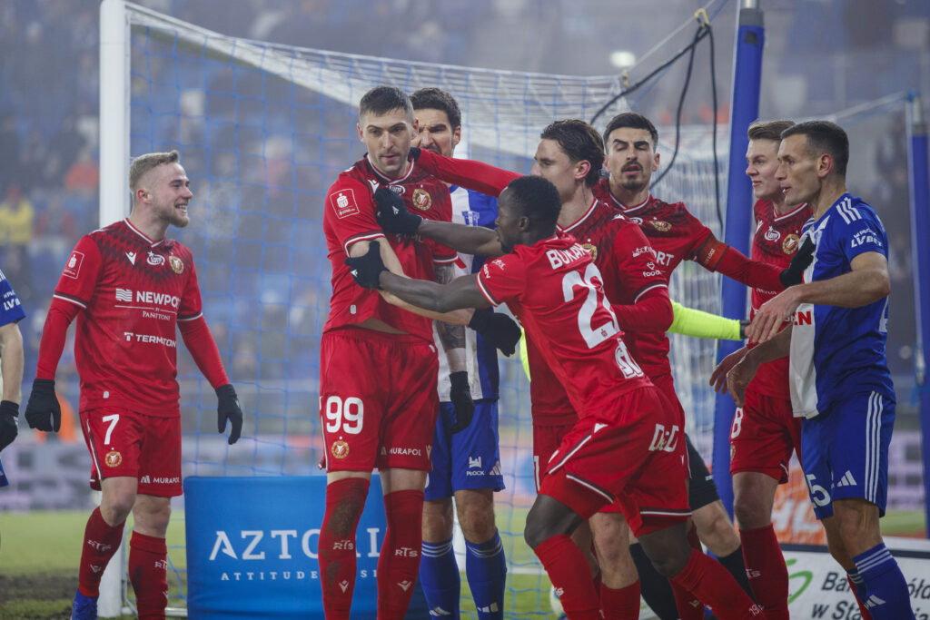 2026.02.14 Plock Pilka Nozna 
PKO Ekstraklasa Sezon 2025/2026
Wisla Plock - Widzew Lodz
N/z Sebastian Bergier Gol Radosc Nemanja Mijuskovic Marcin Kaminski
Foto Dawid Figura / Pressfocus

2026.02.14 Plock Polish Football Top League PKO Ekstraklasa Season 2025/2026
Wisla Plock - Widzew Lodz
Sebastian Bergier Gol Radosc Nemanja Mijuskovic Marcin Kaminski 
Credit: Dawid Figura / Pressfocus