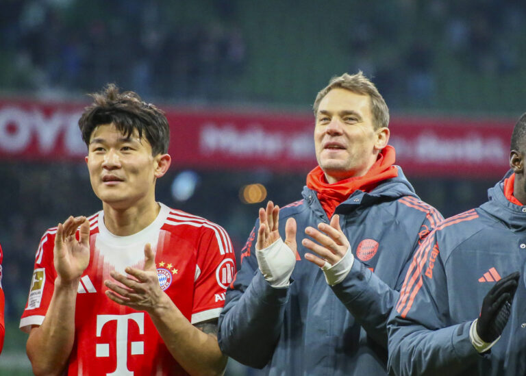 Deutschland: Fussball Bundesliga 2025/2026, 22. Spieltag - SV Werder Bremen vs FC Bayern Munchen - Weserstadion-Stadion Bremen: Min-jae Kim FC Bayern Munchen, 3 Manuel Neuer FC Bayern Munchen, 1 Bremen *** Germany Soccer Bundesliga 2025 2026, Matchday 22 SV Werder Bremen vs FC Bayern Munich Weserstadion Stadion Bremen Min jae Kim FC Bayern Munich, 3 Manuel Neuer FC Bayern Munich, 1 Bremen Copyright: xAymanxAlahmedx
2026.02.14 Brema
pilka nozna , liga niemiecka
Werder Brema - Bayern Monachium
Foto IMAGO/PressFocus

!!! POLAND ONLY !!!