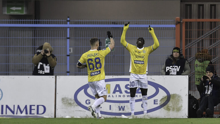 2026.02.20 Gliwice
Pilka nozna PKO Ekstraklasa sezon 2025/2026
Piast Gliwice - Motor Lublin
N/z Bartosz Wolski Mbaye Ndiaye radosc gol
Foto Mateusz Sobczak / PressFocus

2026.02.20 Gliwice
Football Polish League PKO Ekstraklasa season 2025/2026
Piast Gliwice - Motor Lublin
Bartosz Wolski Mbaye Ndiaye radosc gol
Credit: Mateusz Sobczak / PressFocus